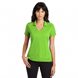 Nike 637165 Ladies Dri-FIT Vertical Mesh Polo - Action Green