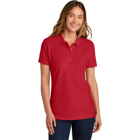 Gildan 64800L Ladies Softstyle Pique Polo - Red