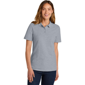 Gildan 64800L Ladies Softstyle Pique Polo - Ring Spun Sport Gray