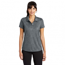 Nike 838961 Ladies Dri-FIT Crosshatch Polo - Cool Grey/Anthracite