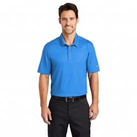 Nike 838964 Dri-FIT Embossed Tri-Blade Polo - Brisk Blue