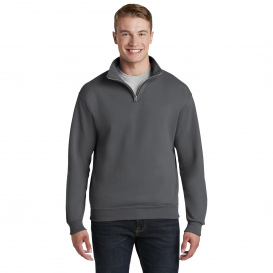 Jerzees 995M NuBlend 1/4-Zip Cadet Collar Sweatshirt - Charcoal Grey