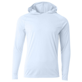 A4 A4N3409 Cooling Performance Long Sleeve Hooded Tee - Pastel Mint