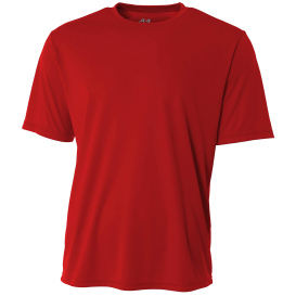 A4 A4NB3142 Youth Cooling Performance Short Sleeve Tee - Scarlet