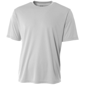 A4 A4NB3142 Youth Cooling Performance Short Sleeve Tee - Silver