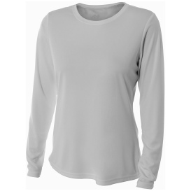 A4 A4NW3002 Women\'s Cooling Performance Long Sleeve Tee - Silver