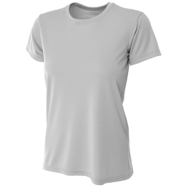 A4 A4NW3201 Women\'s Cooling Performance Short Sleeve Tee - Silver