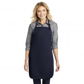 Port Authority A703 Easy Care Full-Length Apron with Stain Release - Navy