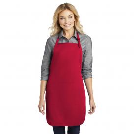 Port Authority A703 Easy Care Full-Length Apron with Stain Release - Red