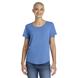 Allmade AL2015 Women\'s Relaxed Tri-Blend Scoop Neck Tee - Azure Blue