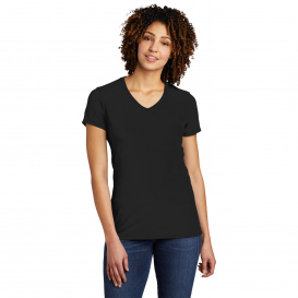 Allmade AL2018 Women\'s Tri-Blend V-Neck Tee - Deep Black