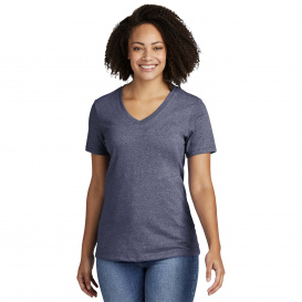 Allmade AL2303 Women\'s Recycled Blend V-Neck Tee - Salvaged Navy Heather