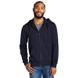 Allmade AL4002 Unisex Organic French Terry Full-Zip Hoodie - Night Sky Navy