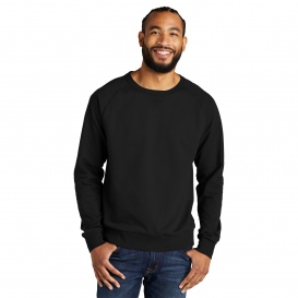 Allmade AL4004 Unisex Organic French Terry Crewneck Sweatshirt - Deep Black