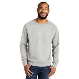 Allmade AL4004 Unisex Organic French Terry Crewneck Sweatshirt - Granite Grey Heather