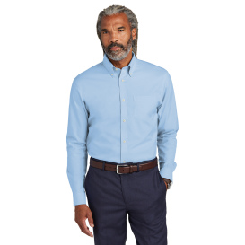 Brooks Brothers BB18000 Wrinkle-Free Stretch Pinpoint Shirt - Newport Blue