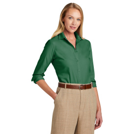 Brooks Brothers BB18003 Women\'s Wrinkle-Free Stretch Nailhead Shirt - Club Green