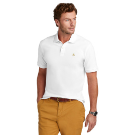 Brooks Brothers BB18200 Pima Cotton Pique Polo - White