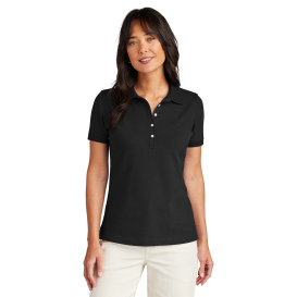 Brooks Brothers BB18201 Women\'s Pima Cotton Pique Polo - Deep Black