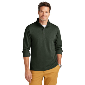 Brooks Brothers BB18202 Mid-Layer Stretch 1/2-Button - Pine Heather