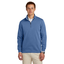 Brooks Brothers BB18206 Double-Knit 1/4 Zip - Charter Blue | Full Source