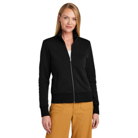 Brooks Brothers BB18211 Women\'s Double Knit Full-Zip - Deep Black