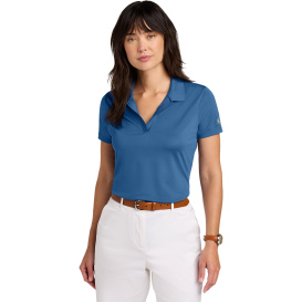 Brooks Brothers BB18221 Ladies Mesh Pique Performance Polo - Charter Blue