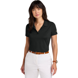 Brooks Brothers BB18221 Ladies Mesh Pique Performance Polo - Deep Black