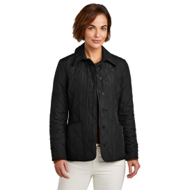 Brooks Brothers BB18601 Women\'s Quilted Jacket - Deep Black