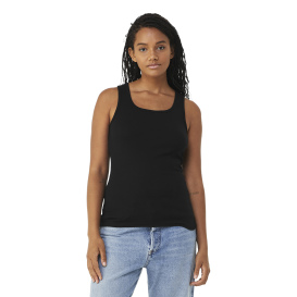 Bella + Canvas BC1080 Women\'s Baby Rib Tank - Black