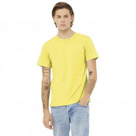 Bella + Canvas BC3001CVC Unisex Heather CVC Short Sleeve Tee - Heather Yellow