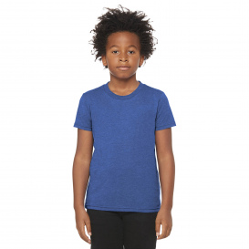 Bella + Canvas BC3001Y Youth Jersey Short Sleeve Tee - Heather True Royal