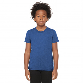 Bella + Canvas BC3001CVC Youth Heather CVC Tee - Heather True Royal