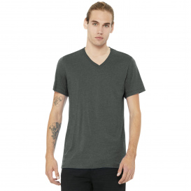 Bella + Canvas BC3005CVC Unisex Heather CVC V-Neck Tee - Deep Heather