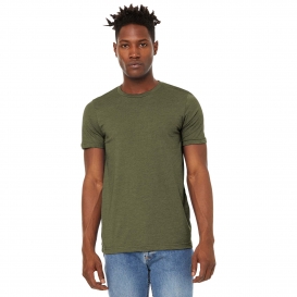 Bella + Canvas 3301 Unisex Sueded Tee - Heather Olive