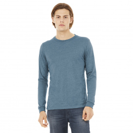 Bella + Canvas BC3513 Unisex Triblend Long Sleeve Tee - Denim Triblend