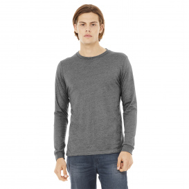 Bella + Canvas BC3513 Unisex Triblend Long Sleeve Tee - Grey Triblend