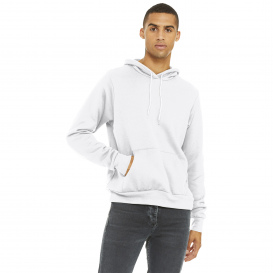 Bella + Canvas BC3719 Unisex Sponge Fleece Pullover Hoodie - DTG White