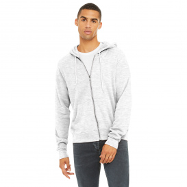 Bella + Canvas BC3739 Unisex Sponge Fleece Full-Zip Hoodie - Ash