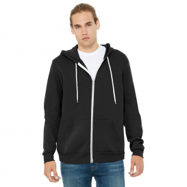 Bella + Canvas BC3739 Unisex Sponge Fleece Full-Zip Hoodie - DTG Black