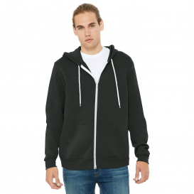 Bella + Canvas BC3739 Unisex Sponge Fleece Full-Zip Hoodie - DTG Dark Grey