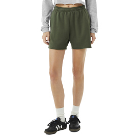 Bella + Canvas BC3787 Women\'s Cutoff Sweatshorts - Military Green