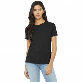 Bella + Canvas BC6400CVC Women\'s Relaxed CVC Tee - Black Heather