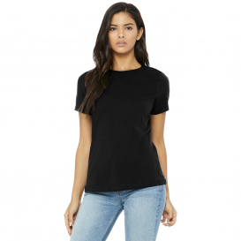 Bella + Canvas BC6413 Women\'s Relaxed Triblend Tee - Solid Black Triblend