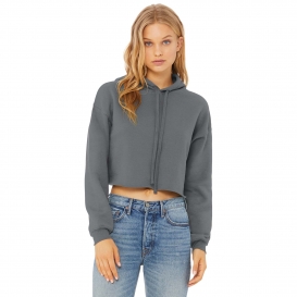 Bella Canvas BC7502 Women s Sponge Fleece Cropped Hoodie Storm