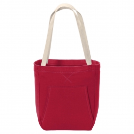 Port & Company BG415 Core Fleece Sweatshirt Tote - Red