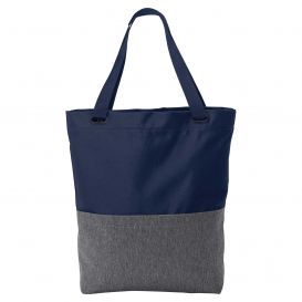 Port Authority BG418 Access Convertible Tote - Heather Grey/River Blue Navy