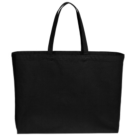 Port Authority BG427 Cotton Canvas Jumbo Tote - Deep Black