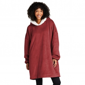Port Authority BP41 Mountain Lodge Wearable Blanket - Red Rhubarb