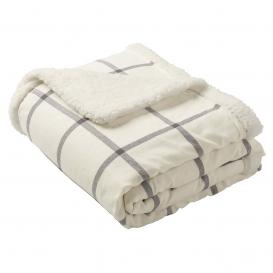 Port Authority BP43 Flannel Sherpa Blanket - Window Pane